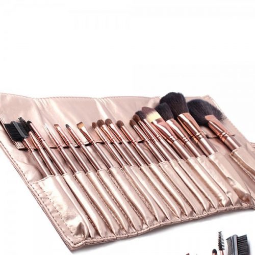 Set pro de 18 pinceaux maquillage poils naturels