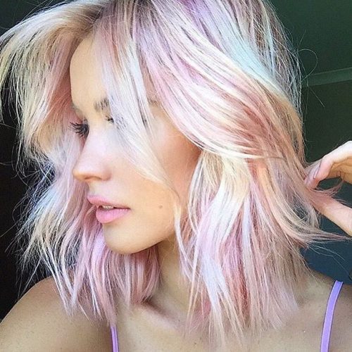 Pink hair blonde